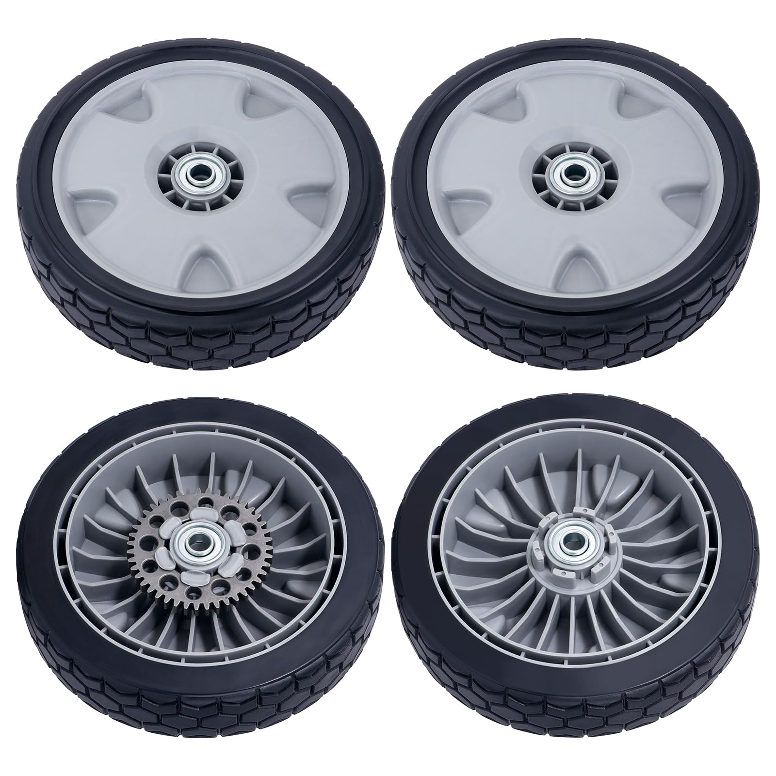 CheeMuii 9-inch lawn mower front wheel grey