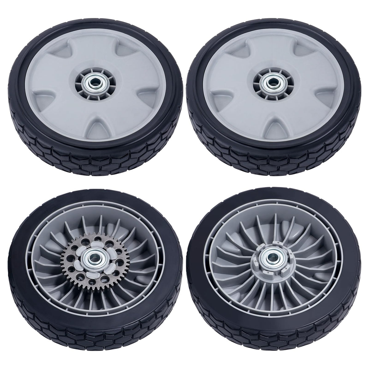 CheeMuii 9-inch lawn mower front wheel grey