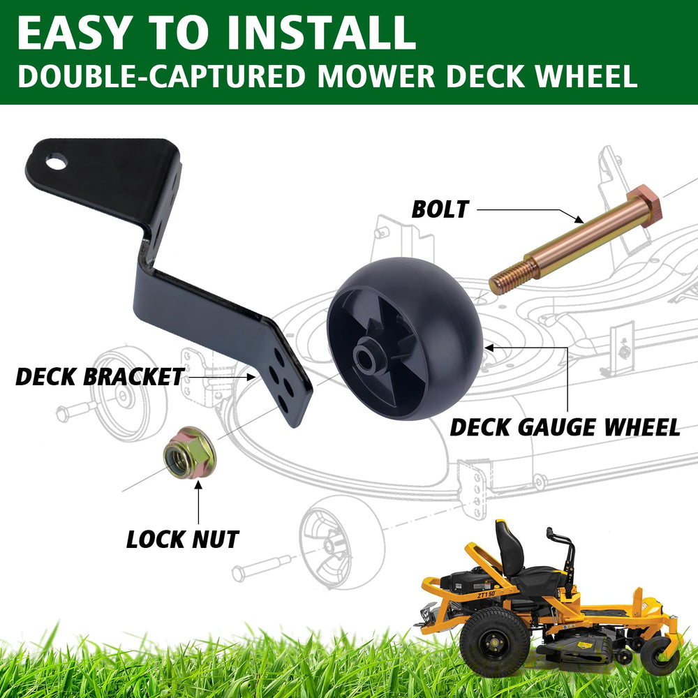 CheeMuii lawn mower deck wheels package with bolts and nuts included