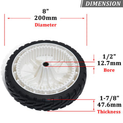 CheeMuii lawn mower wheel side view