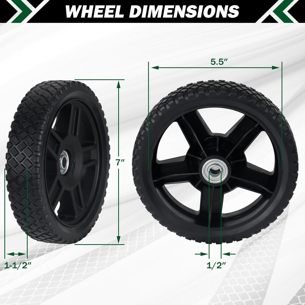 CheeMuii lawn mower wheels kit packaging