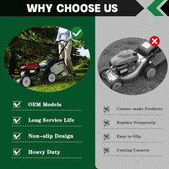 CheeMuii lawn mower wheels with metal gears