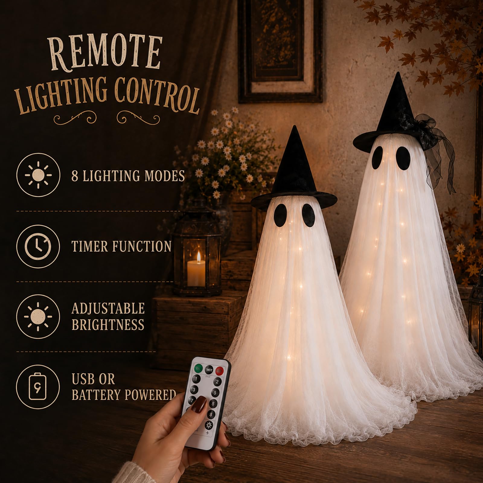 CheerBloom ghost decoration assembly instructions