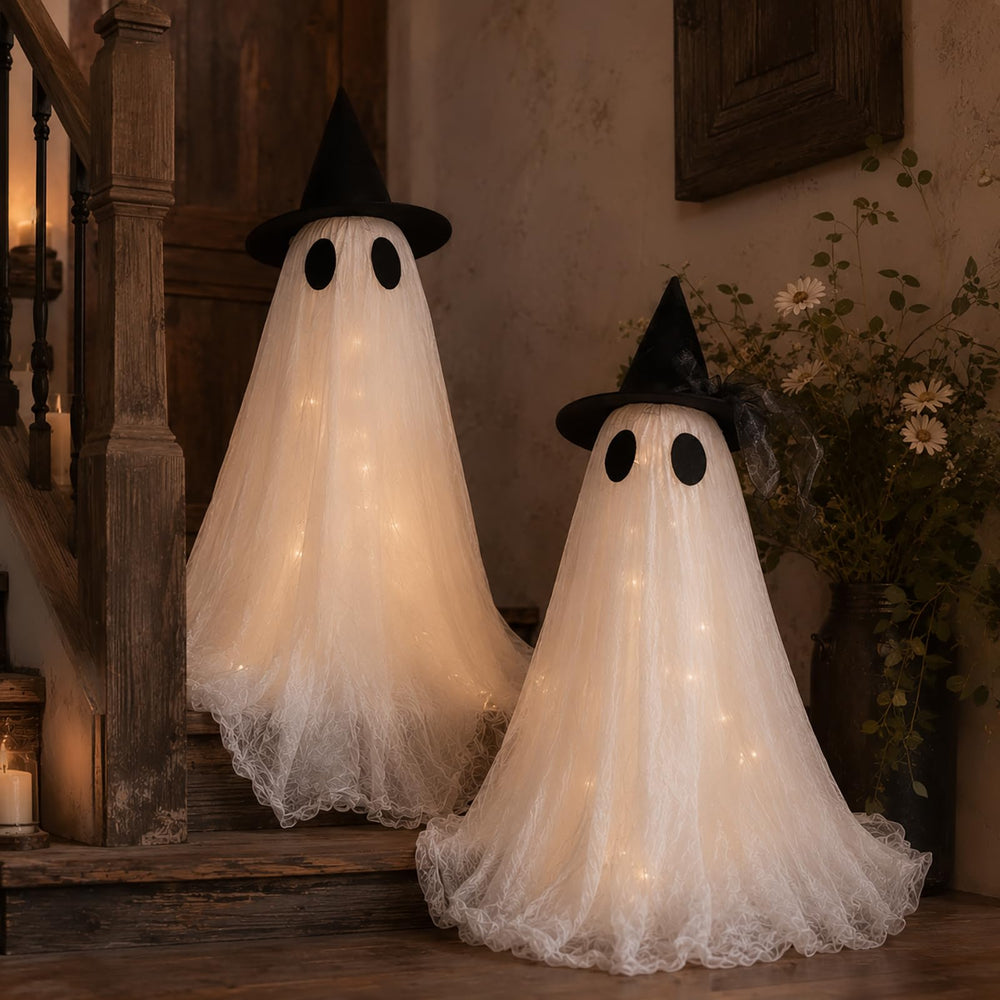 CheerBloom glowing ghosts ready for Halloween party