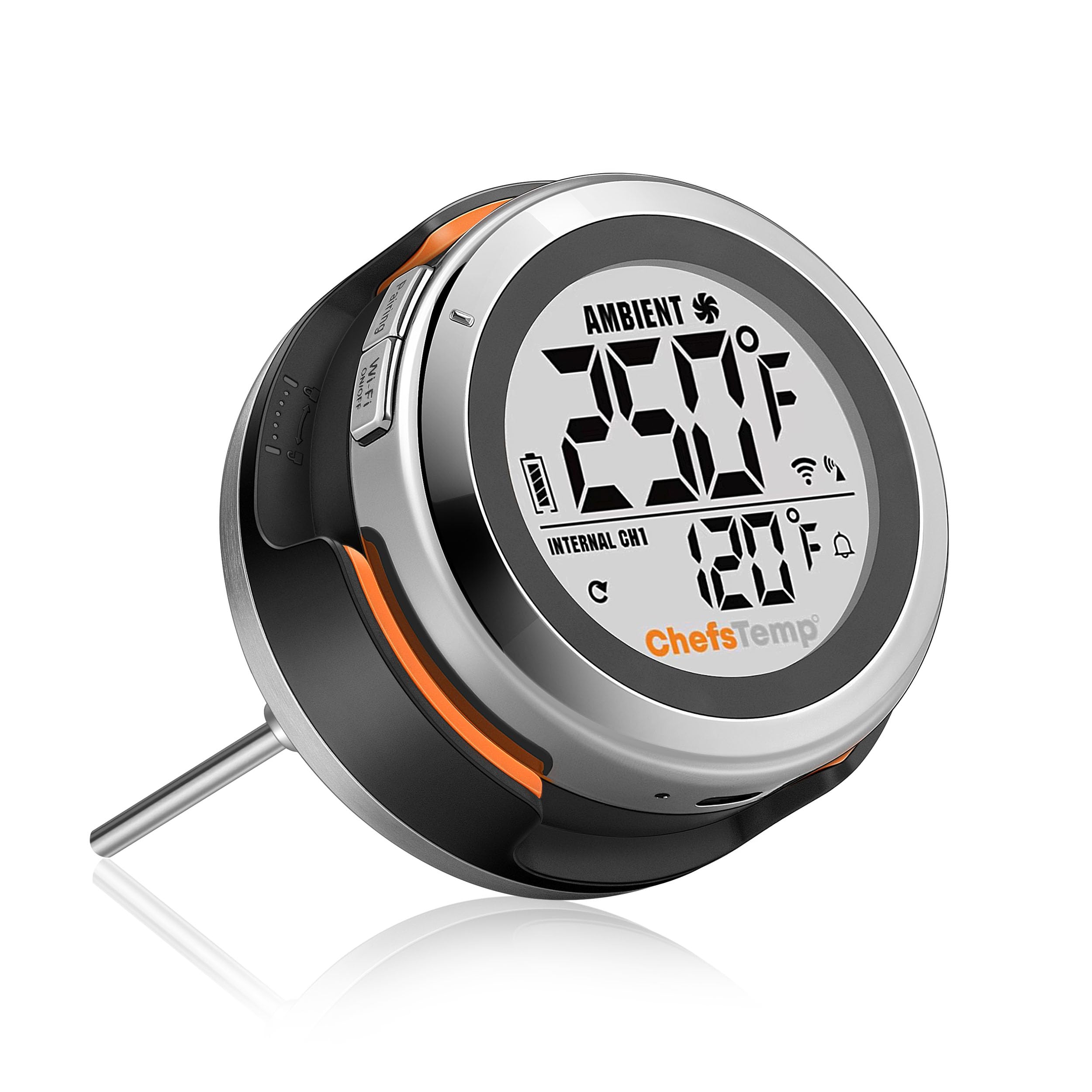 ChefsTemp ProTemp S1 Smart Grill Gauge Thermometer front view