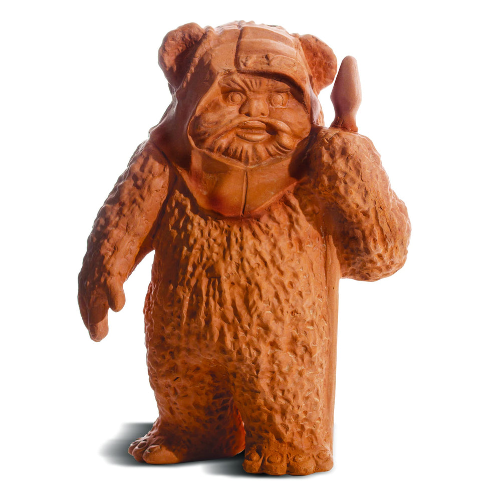 Chia Ewok Planter in a decorative setting with plants