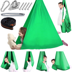 Chihee Sensory Swing in green, front view
