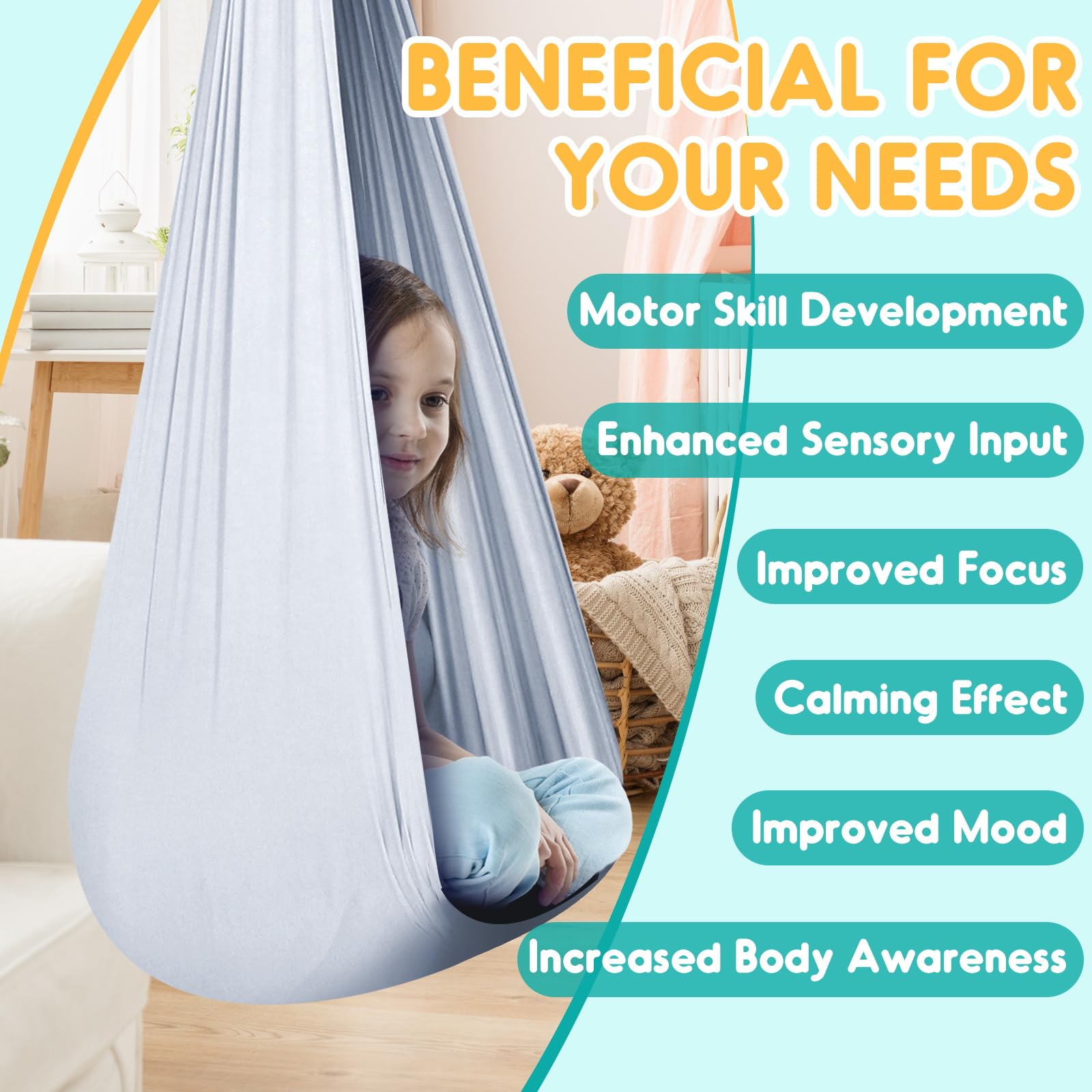 Chihee Sensory Swing showing ergonomic design for comfort