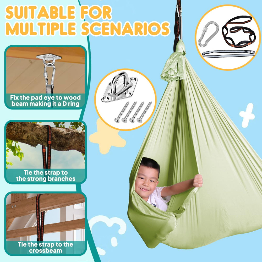 Chihee Sensory Swing with hanging kit components
