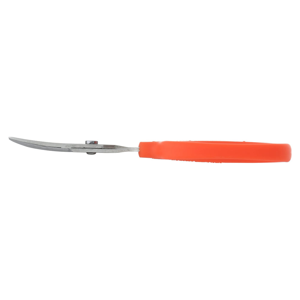 Chikamasa Garden Scissors B500SR displayed on a garden table