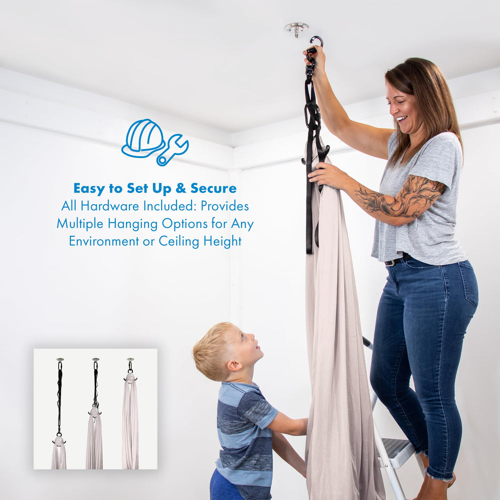 Children playing in Harkla Sensory Swing