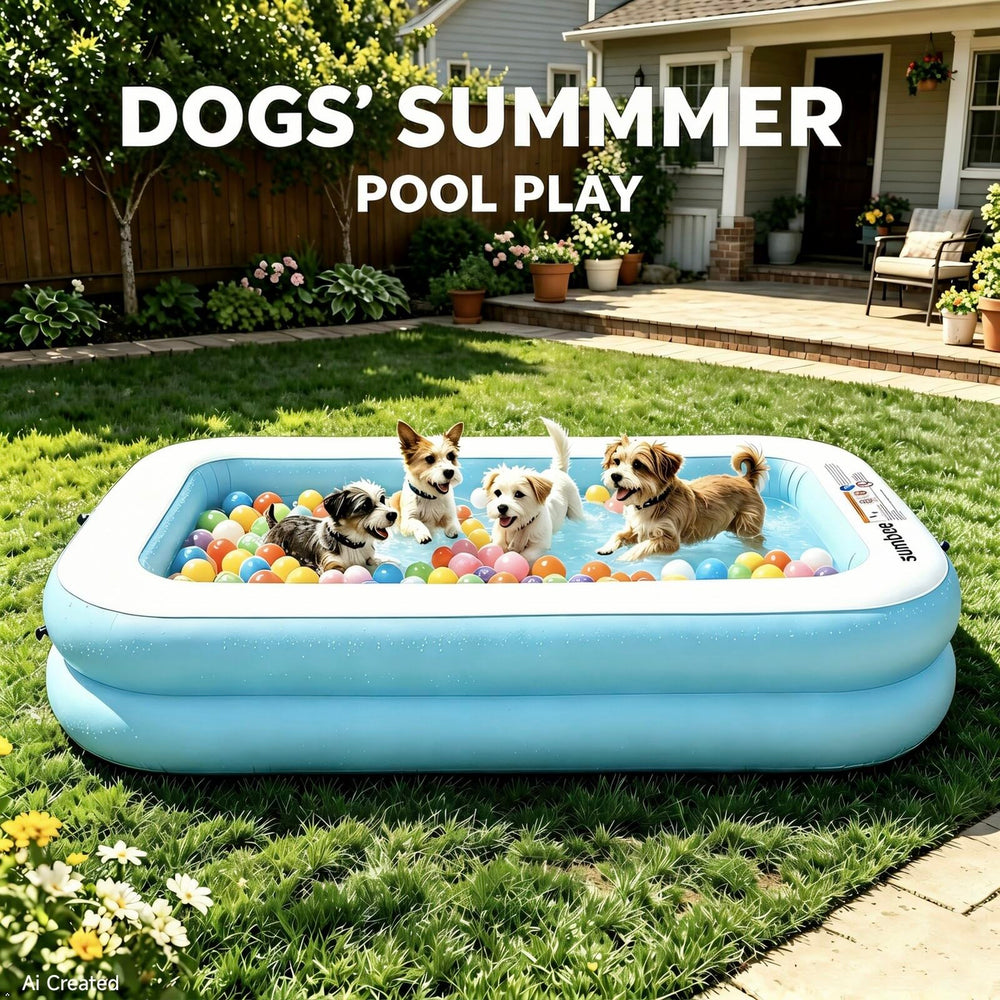 Children playing in Sumbee Inflatable Pool