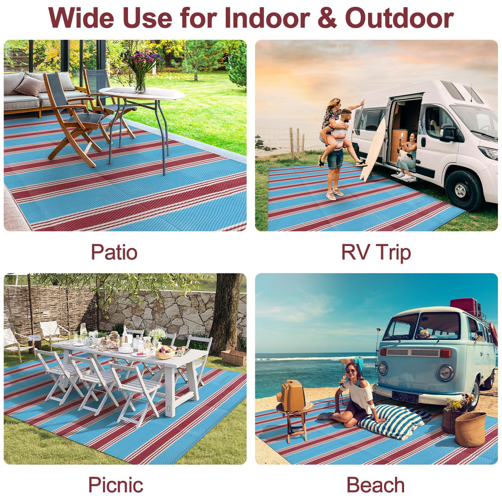 Children playing on Lahome outdoor rug