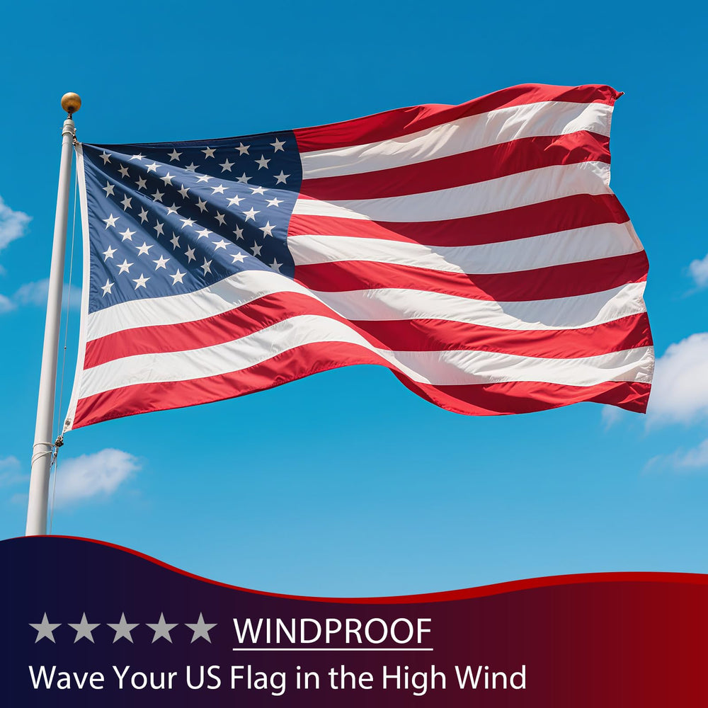 Chillchard 6x10 FT flag on a flagpole waving in the wind