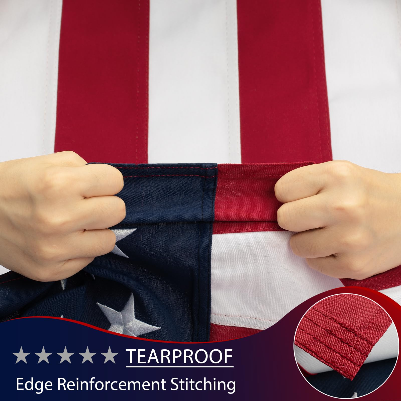 Chillchard flag showing double-stitched edges and durable fabric