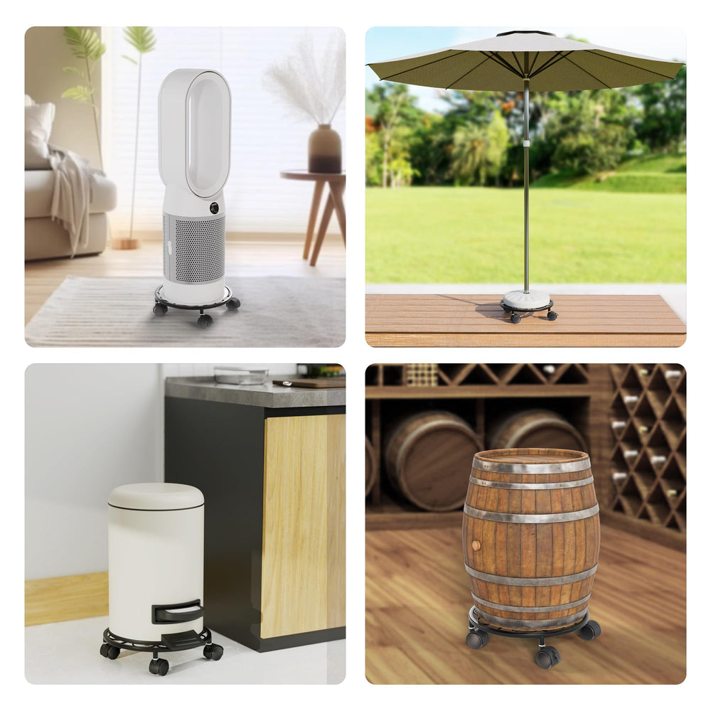 Chinpakden Plant Stand with Wheels supporting a large potted plant