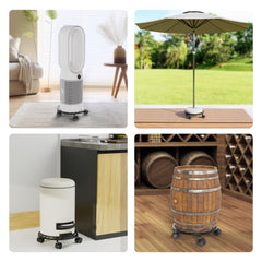 Chinpakden Plant Stand with Wheels supporting a large potted plant