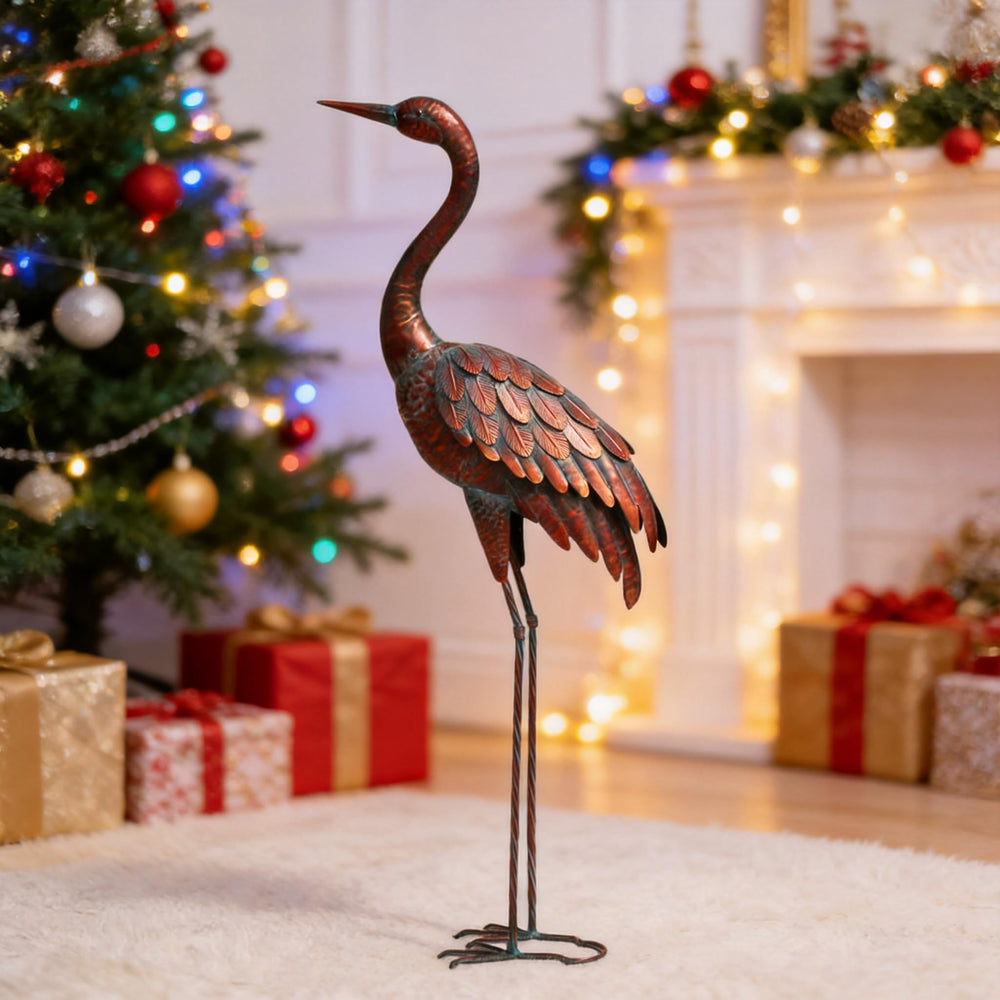 chisheen Outdoor Garden Crane Statue packaged for shipping