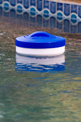 Chlorine dispenser with twist-lock cap and chlorine tablets