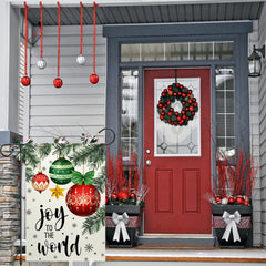 ChloropLastid Christmas Garden Flag 12x18 inch back view