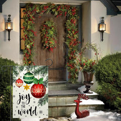 ChloropLastid Christmas Garden Flag 12x18 inch side view