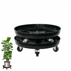 Choclaif Plant Caddy with Wheels front view, 12-inch diameter