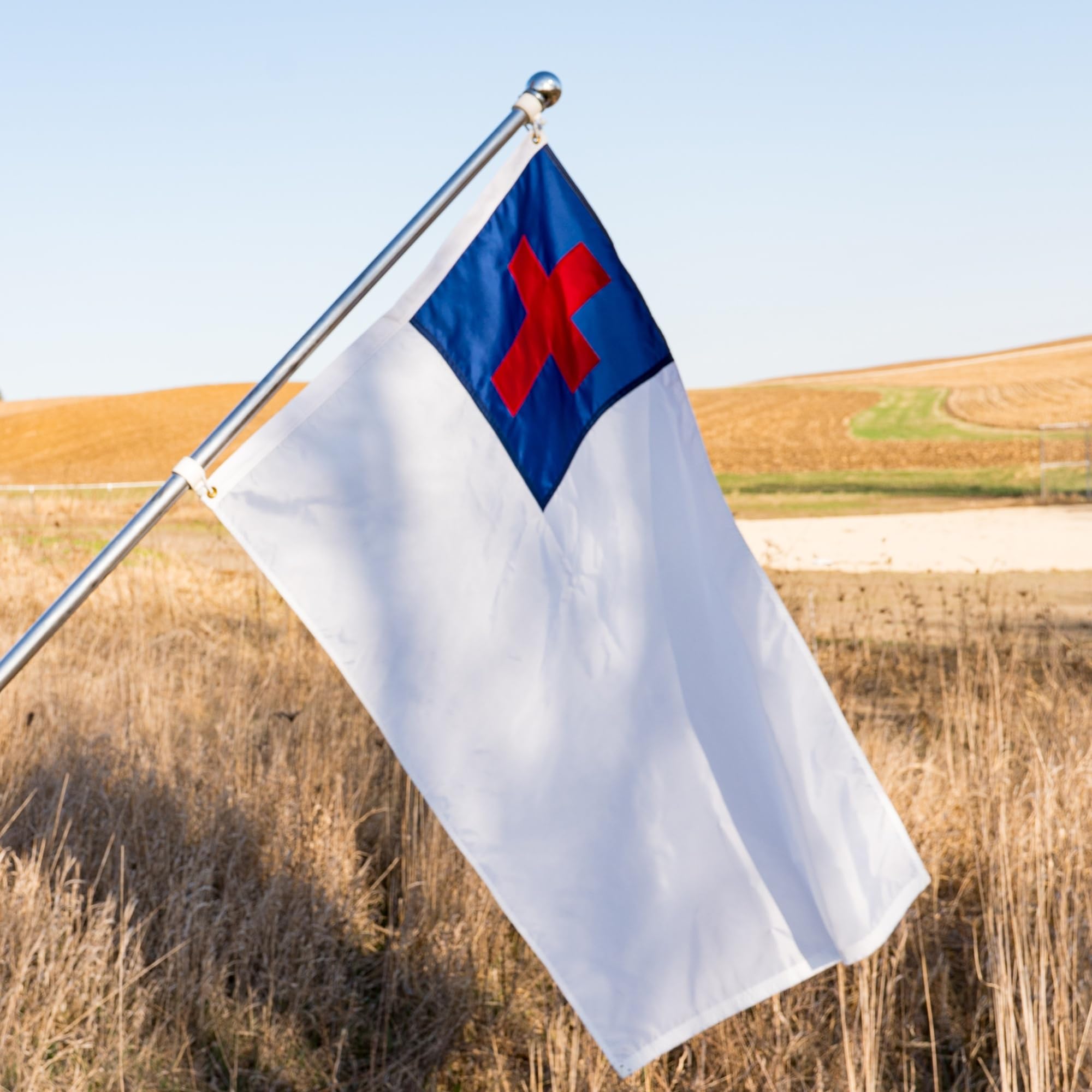 Christian Flag 3x5 folded neatly for storage