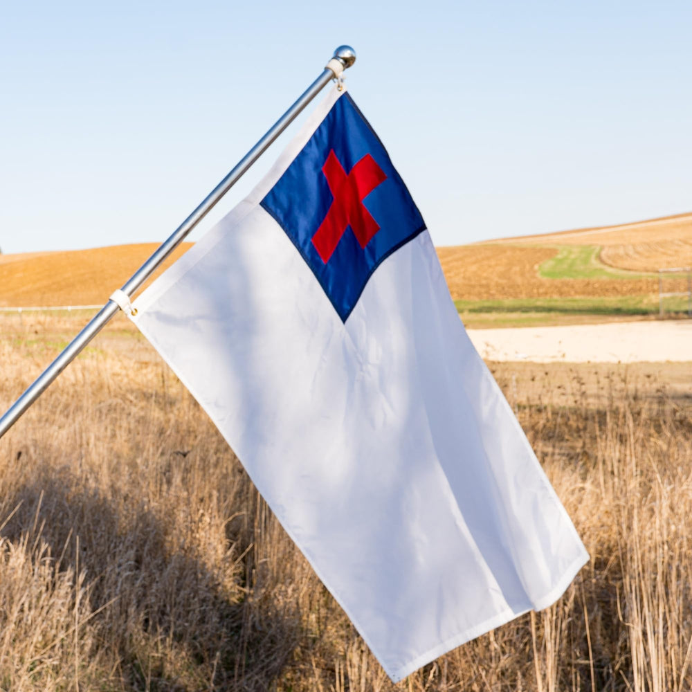 Christian Flag 3x5 folded neatly for storage