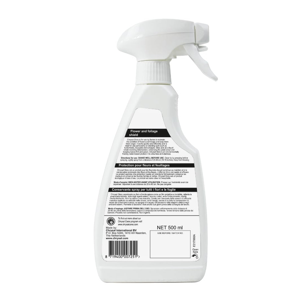 Chrysal Glory Flower Finish Spray bottle side view