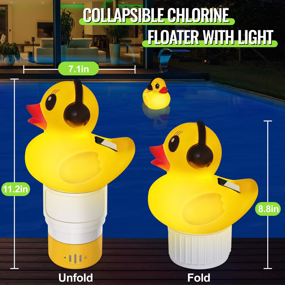 Chsuiwe Pool Chlorine Floater on patio table during the day