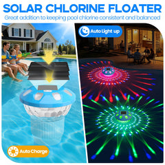 Chsuiwe Pool Chlorine Floater, solar panel detail