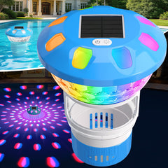 Chsuiwe Pool Chlorine Floater with Colorful Lights, front view