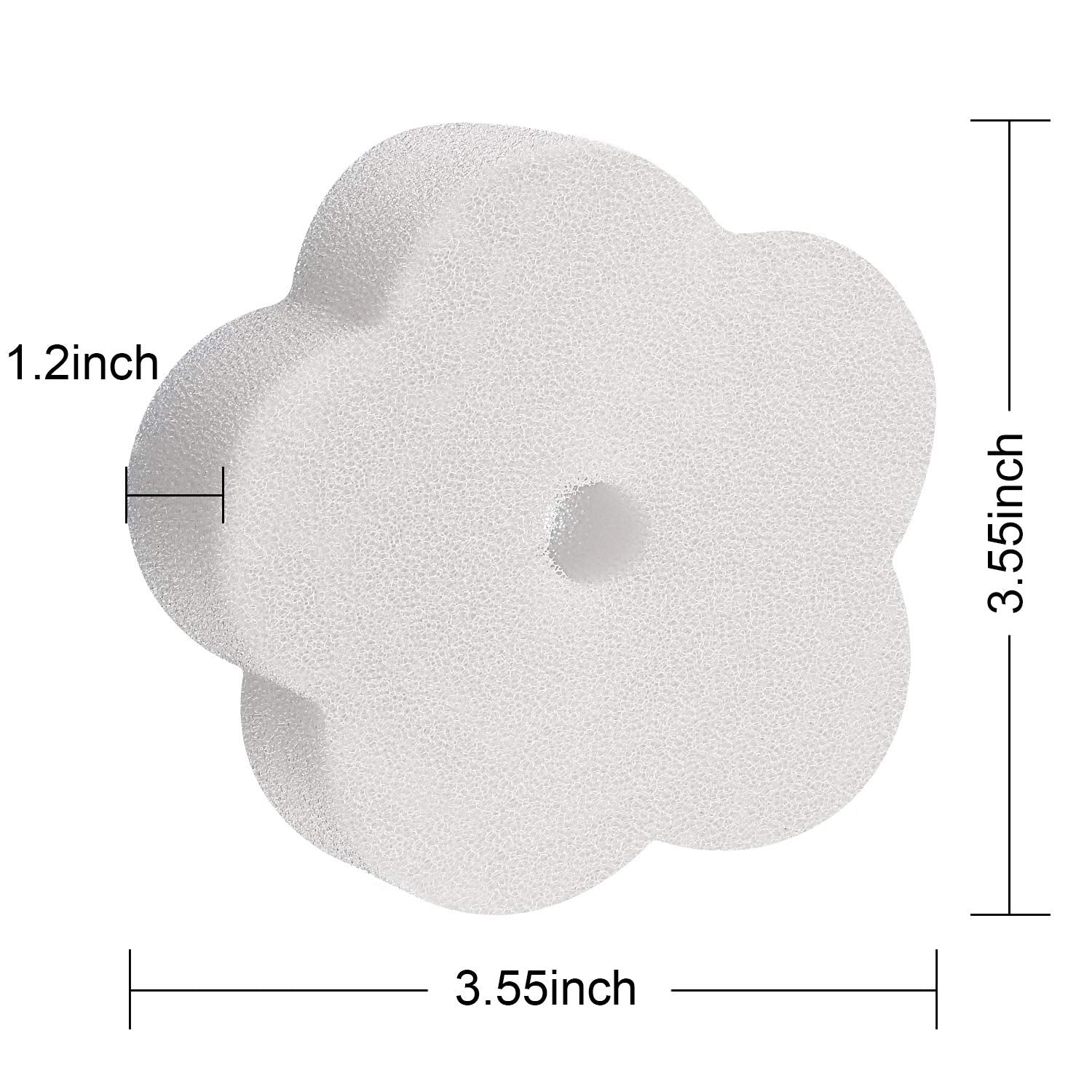 Chuangdi Hot Tub Scum Sponge creamy white flower shape design