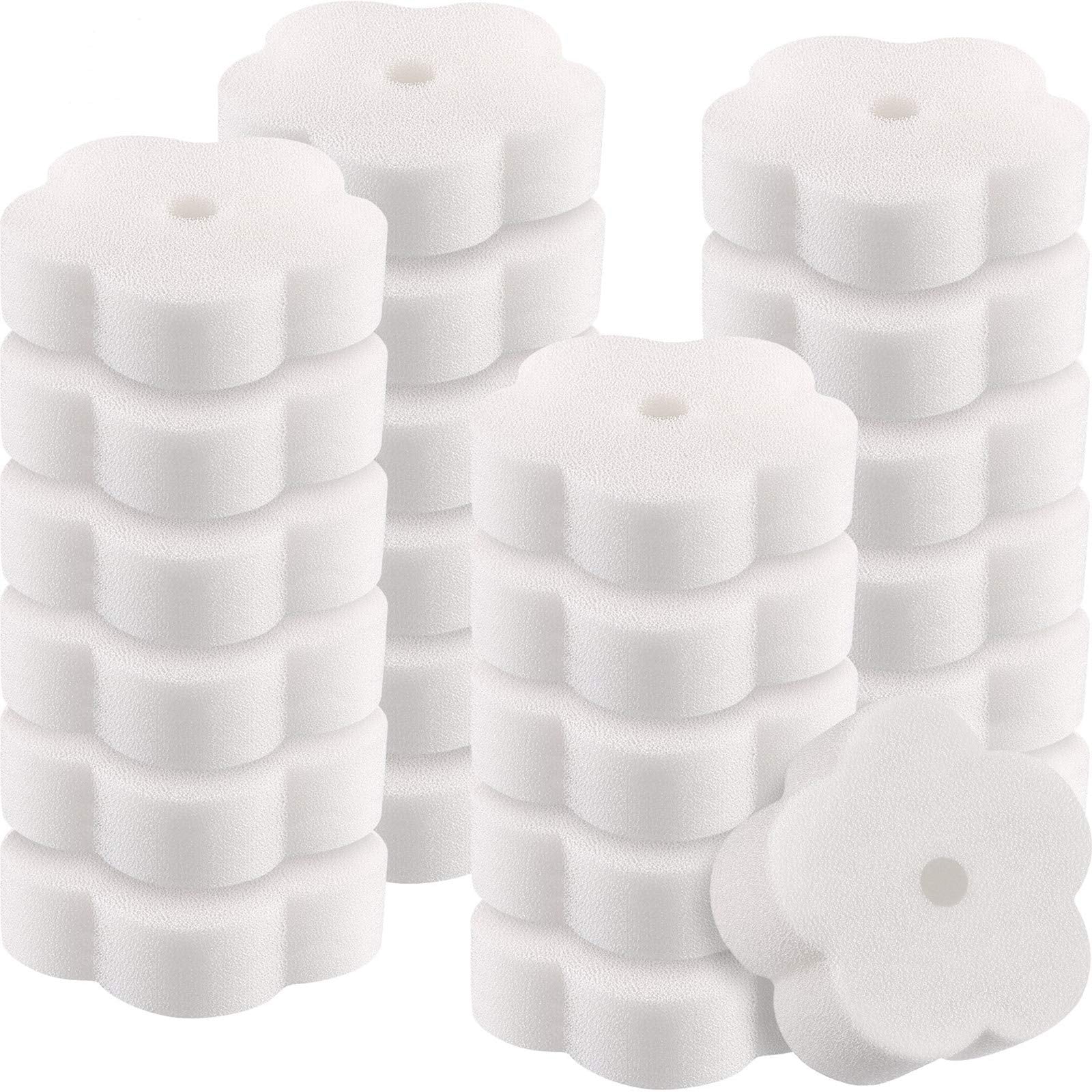 Chuangdi Hot Tub Scum Sponge package front view with 24 sponges