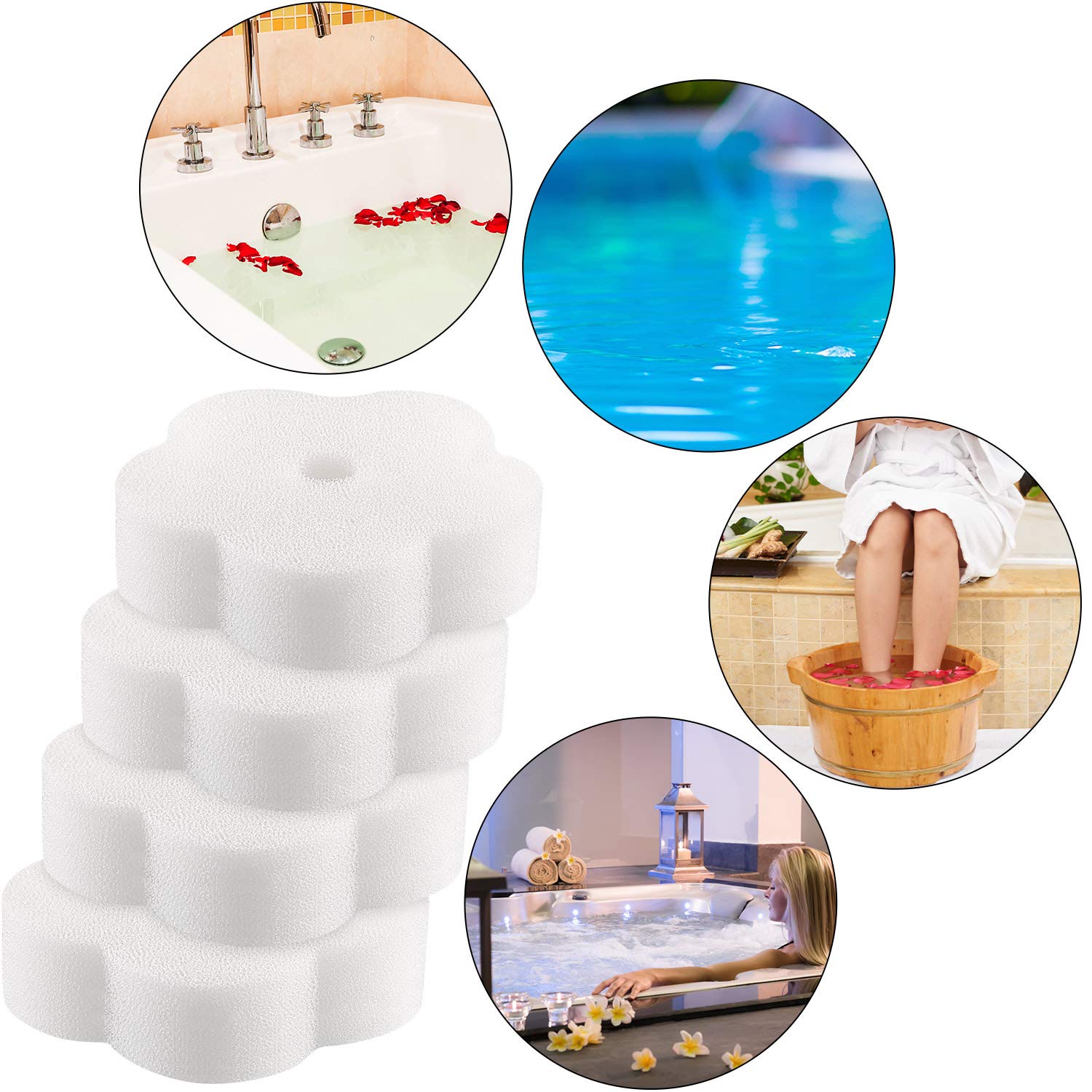 Chuangdi Hot Tub Scum Sponge showing absorption feature