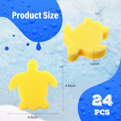 Chuangdi Hot Tub Sponge Turtle Oil Absorber, red, side view