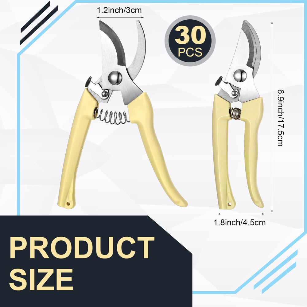 Chumia garden shears stainless steel blade close-up