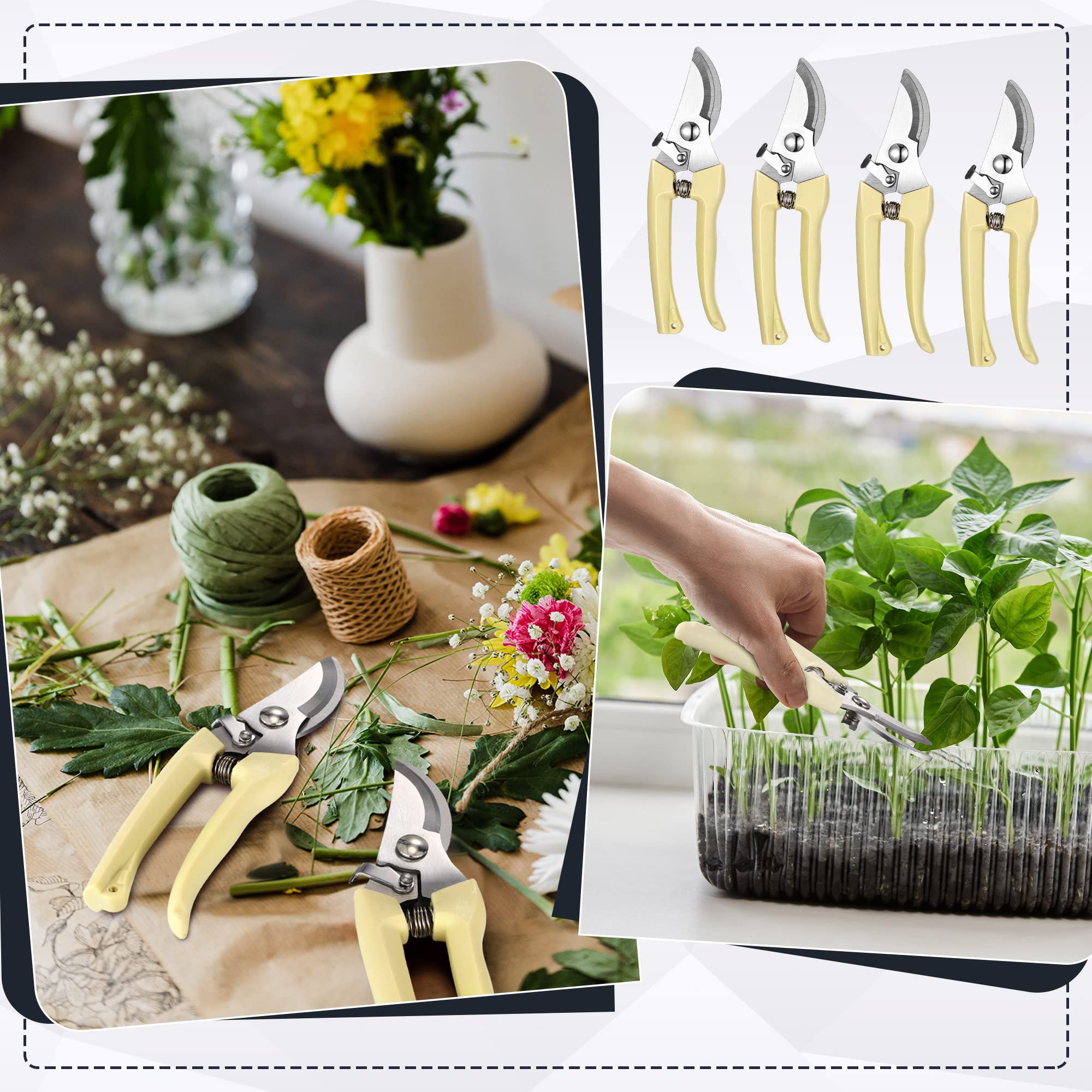 Chumia shears with various plants