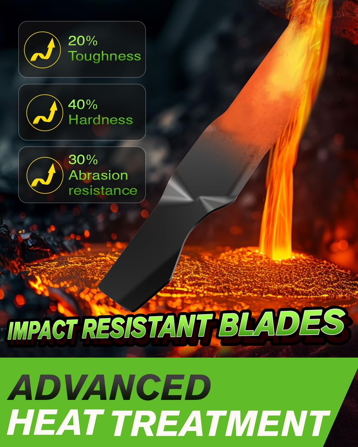 Chway blade showing aerodynamic design features