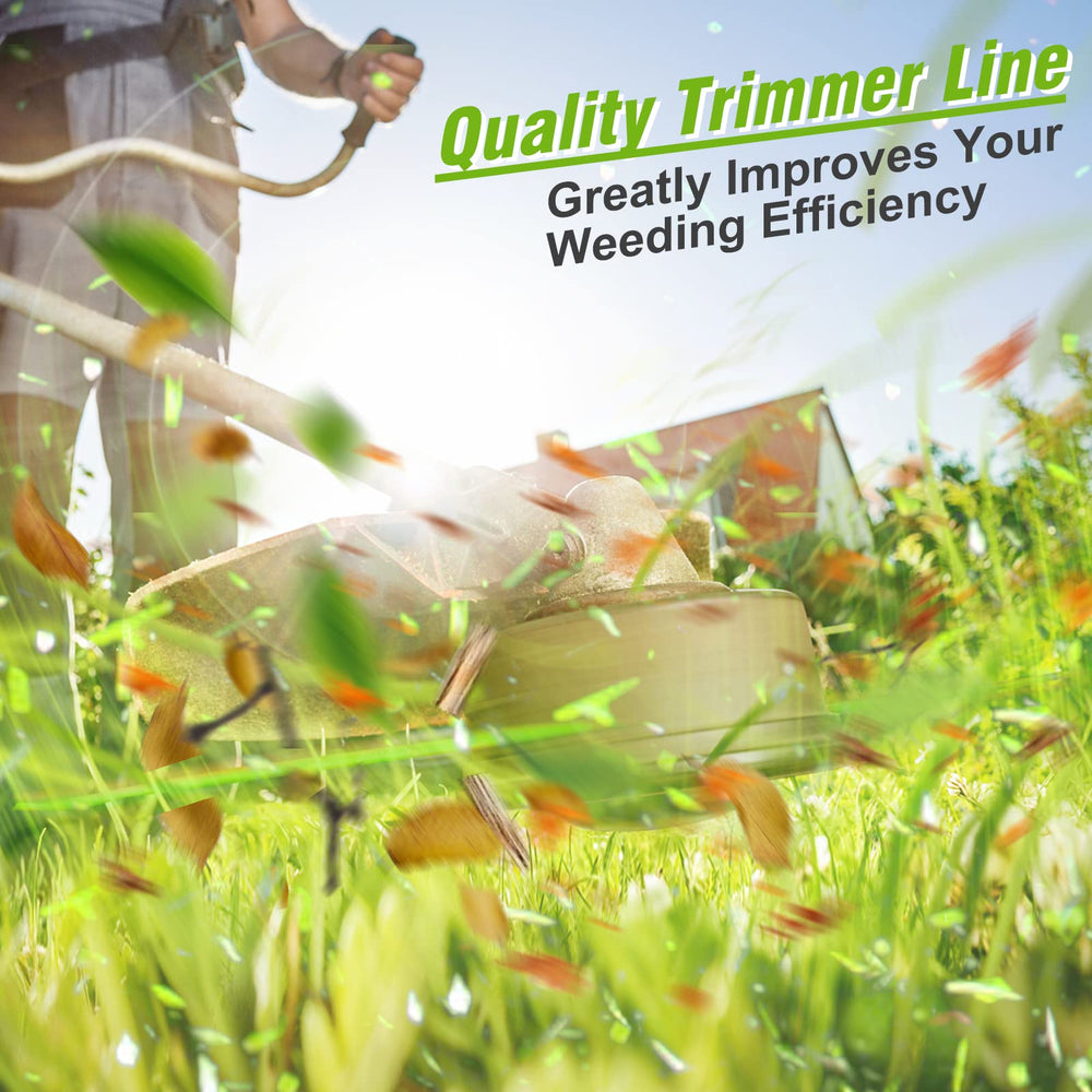 Chway trimmer strings being used in a garden