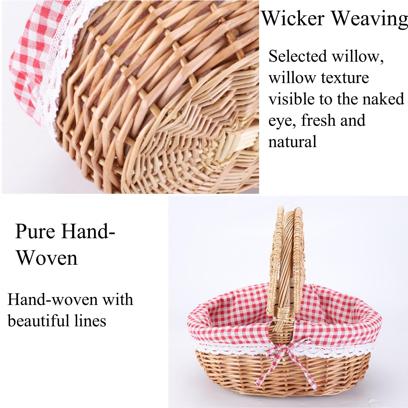 CiCixixi picnic basket with reusable picnic mat included