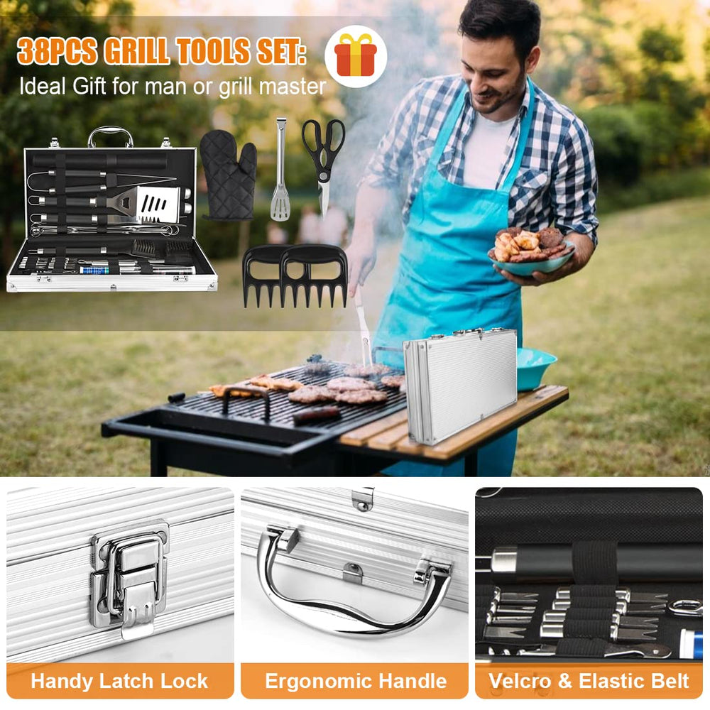 Cifaisi BBQ Tools Set organized in aluminum case