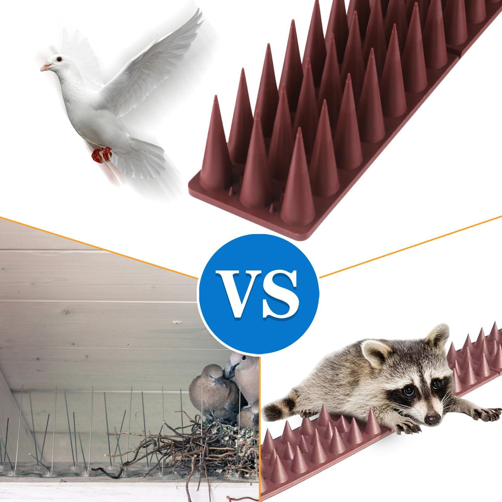 CIIC Bird Spikes used on a balcony railing