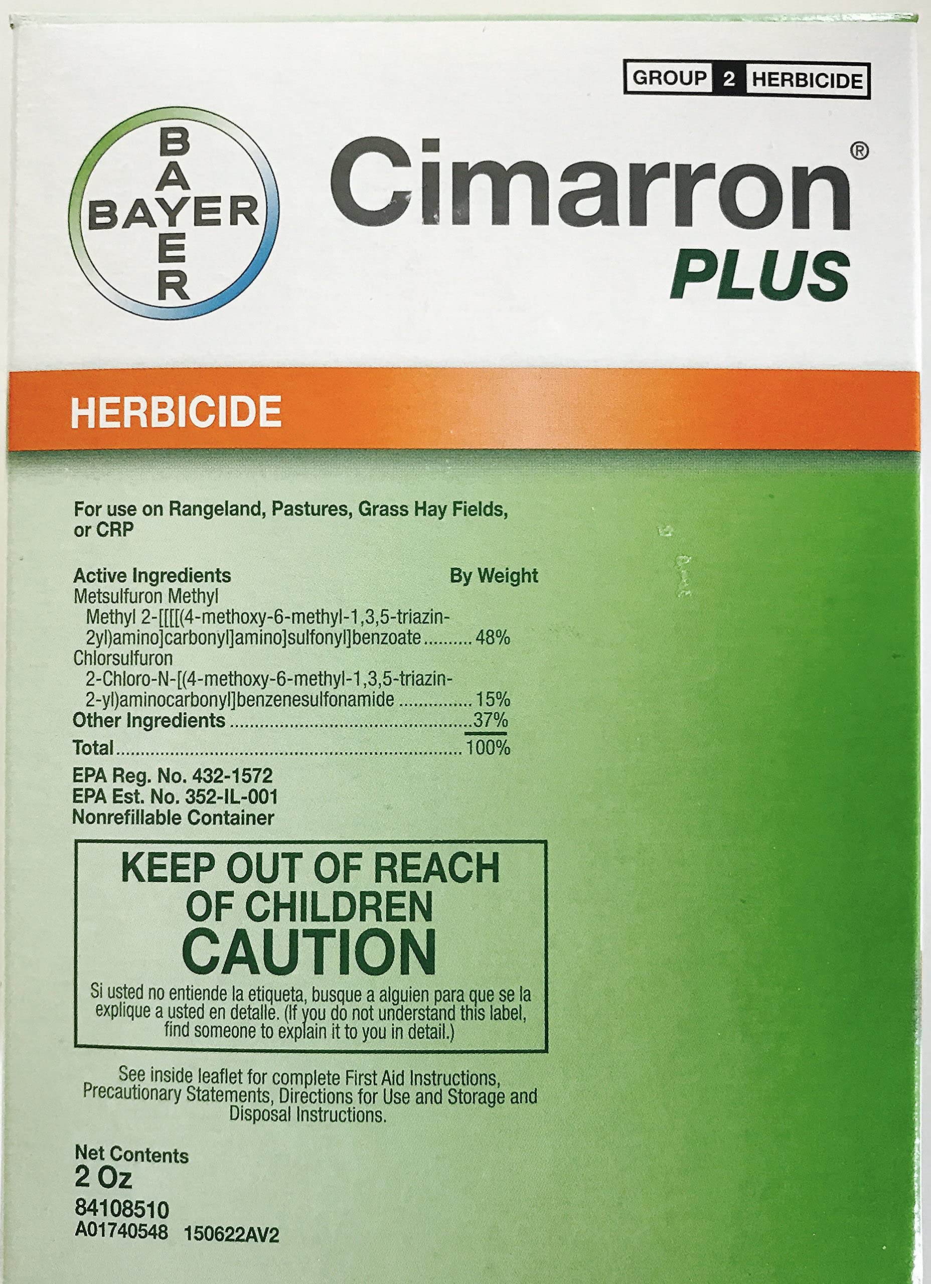 Cimarron Plus Herbicide 2 oz spray bottle front view