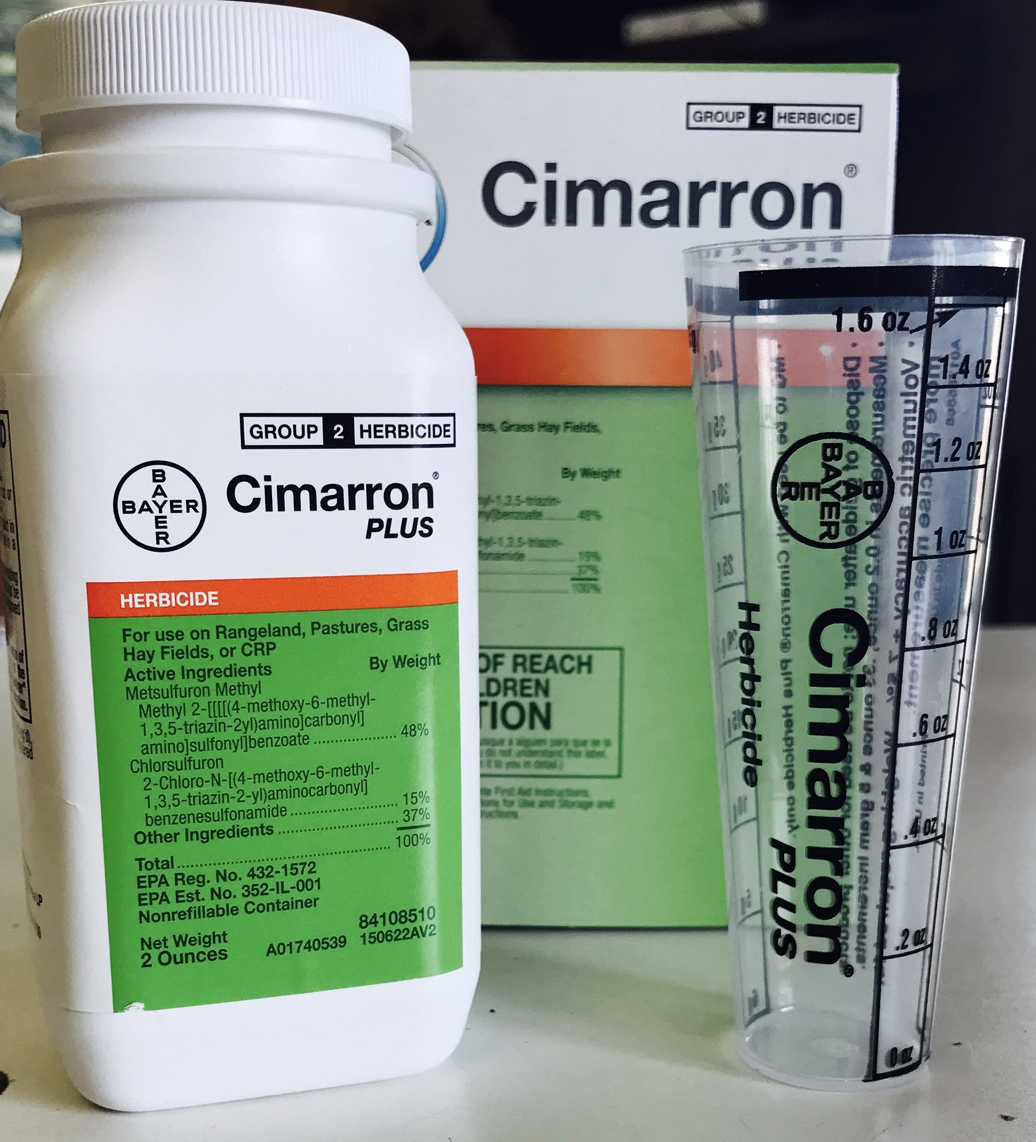 Cimarron Plus Herbicide 2 oz spray bottle side view
