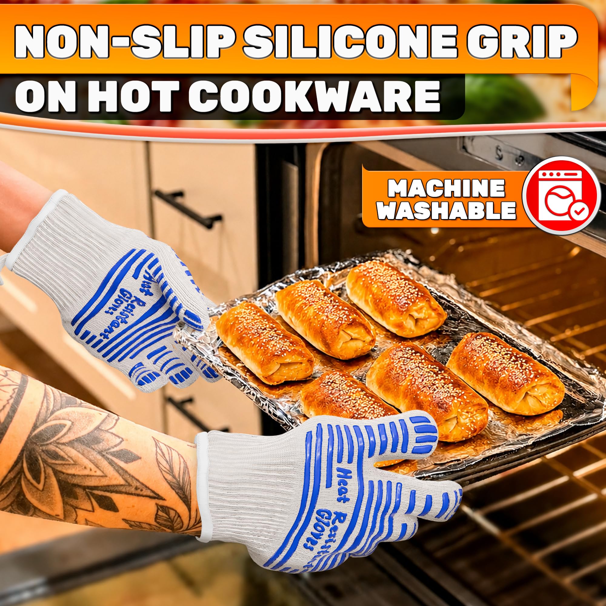 CINEYO heat resistant gloves in packaging