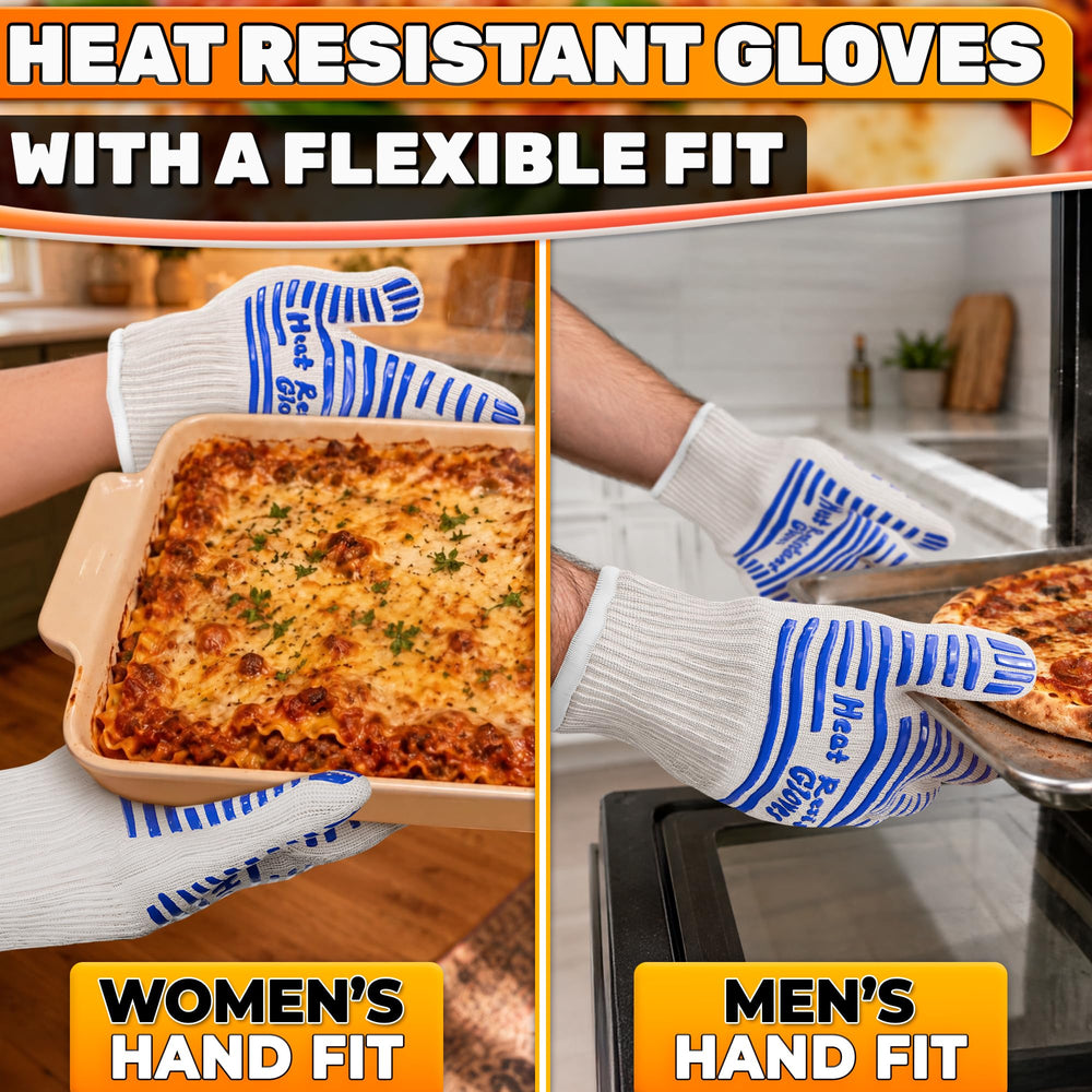 CINEYO heat resistant gloves on a kitchen counter