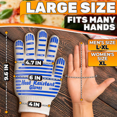 CINEYO heat resistant gloves side view showing fabric texture