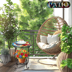 Cinnvoice Outdoor Side Table showing scratch-resistant surface