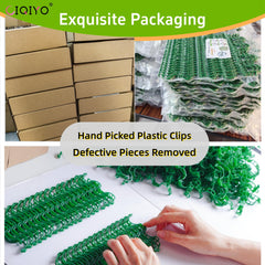 CIQIYO plant support clips used on tomato plants